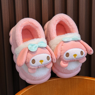 New Autumn and Winter Children's Cotton Slippers Boys and Girls Indoor Cute Cartoon Girls Slippers Baby Cotton Slippers