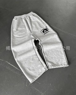 Simple Striped Casual Pants Fashion Men and Women Retro Harajuku Loose Straight Pants High Waist Loose Hip-Hop Sports Pants