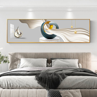 2024 New Bedroom Bedside Decorative Painting Modern Simple Master Bedroom Wall Painting Living Room Advanced Sense Murals
