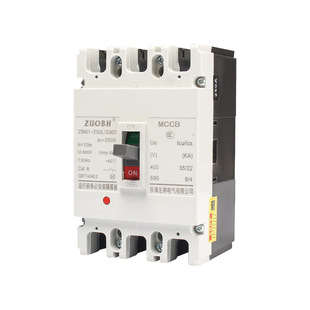 Air switch ZBM1 molded case circuit breaker 3P4P overload protection switch 100A250A400A source factory