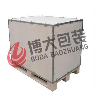 Factory direct fumigation-free plywood steel belt wooden box logistics transportation storage packaging wooden box steel belt wooden box