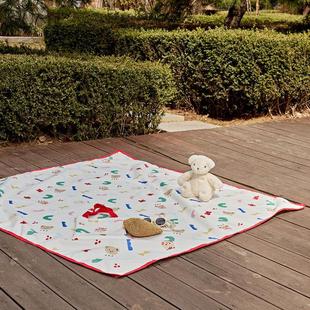 Ins Foldable Outdoor Picnic Mat Portable Camping Tablecloth Picnic Floor Mat Travel Waterproof Moisture Proof Lawn Mat