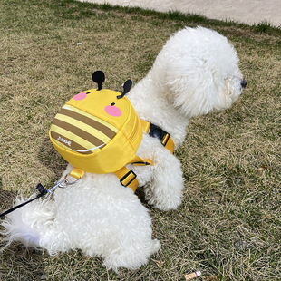 Pet Bag Dog Snacks for Going Out Self-Backpack Cute Small Dog Bag Dog Bag Puppy Hanging Leash