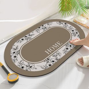 Bathroom diatom mud floor mat bathroom door carpet entrance door mat toilet bathroom absorbent non-slip floor mat