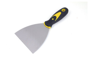 Two-color handle putty knife 1 inch 2 inch 3 inch 4 inch 5 inch 6 inch plastic handle wooden handle plastic handle cleaning blade