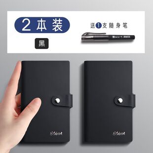 Vintage Leather Simple Small Notebook Handbook A7 Pocket Portable Mini Student Soft Leather small size Notebook