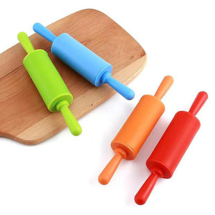 Mini children's rolling pin small roller Rolling Pin PP plastic dough stick clay children's kindergarten walking hammer