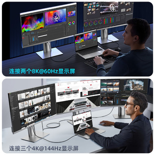 Новый USB4.0 Мощность 240W Быстрая зарядка Двойная линия передачи данных Type-C PD Быстрая зарядка 80 Гбит/с Двухрежимная передача