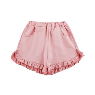 Wuri Boo Girl's Solid Color Lace Shorts 2025 Summer Sweet Cute Detailed Wrapped Loose Cool Pants