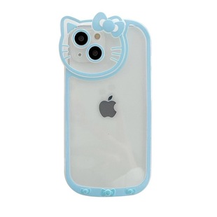 Suitable for iPhone16 phone case simple cartoon head personality IP13Promax all-inclusive xsmax soft fashion brand
