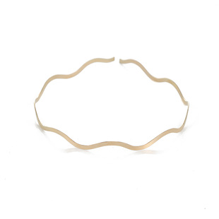 Simple small wave basic fine hair band smooth gold hair band hair accessories DIY accessories material manufacturers wholesale