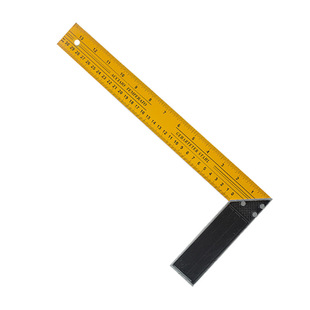 Cross-border Multifunctional Straight Angle Ruler Aluminum Base Yellow Angle Ruler Aluminum Seat Angle Ruler Aluminum Alloy Triangle Ruler Black Yellow Angle Ruler