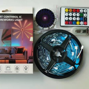 5V Symphony Fireworks Light Set Led Decorative Atmosphere Light Chasing Streamer Sound Control Multi-Function Light Bar App Sound Control Rhythm