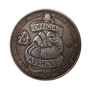 Antique crafts European and American vintage commemorative coins brass silver-plated material