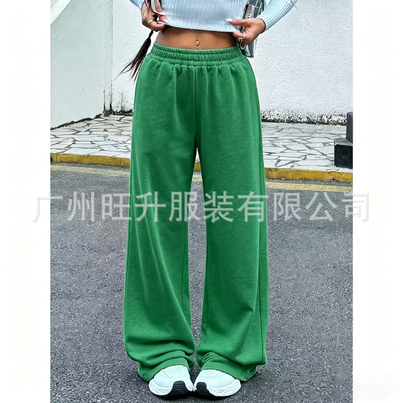 垂感阔腿卫裤女 高腰显瘦拖地裤 源头工厂现货批发女装2026夏