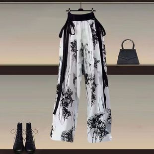 New Chinese Style Zhongdacha Children's 2024 New High-end Fashionable Summer Dress National Style Trendy Outer Wear Trendy Two-piece T-shirt with Buckle