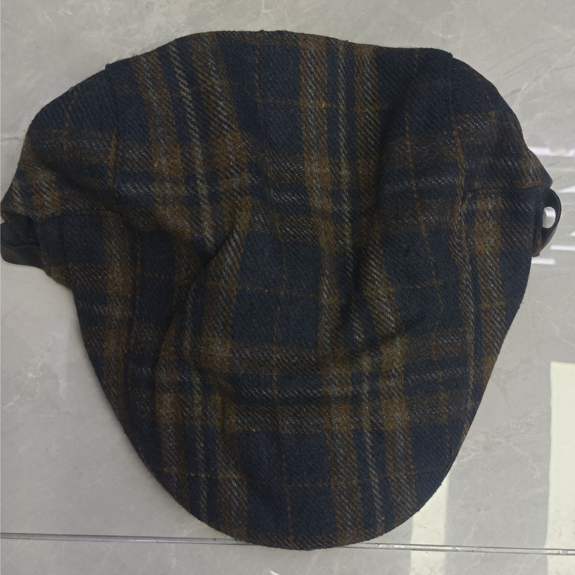 Dark Plaid Hat Men's Casual Beret Cross-Border Fashion Men's and Women's Forward Hat British Style Peaked Cap
