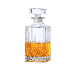 Vintage square wine bottle wine set decanter household crystal glass wine separator wine foreign wine storage wine pot wine bottle