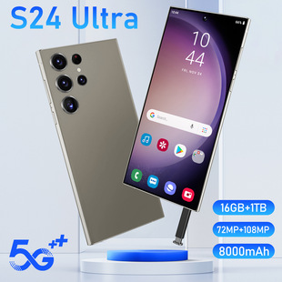 Трансграничный смартфон True 4G S24 Ultra Встроенная ручка 7,3 дюйма большой экран Android 8,1 16 1T