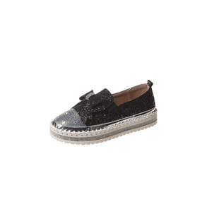 2024 Full Diamond Foreign Trade New Single Shoes Bow Accessories plus size Slip-on Casual Shoes Simple Fashion sneaker