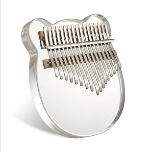 Thumb Piano Crystal Transparent Kalimba 21 Tone Beginner Female Student 17 Tone Finger Piano Instrument Portable