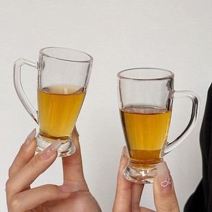 Niche Design Sense Ins Mini Glass Household Wine Glass High Beauty Value Belt One or Two Wine Glass Spirits Glass Liquor Glass