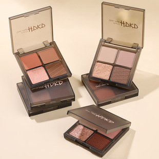 HDKD four-color eye shadow plate matte pearlescent earth color waterproof daily makeup ins affordable student 2023 new