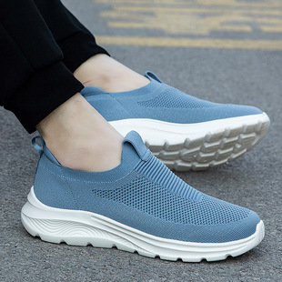 Spring Old People's Shoes Women's Shoes Lightweight Soft-soled Mother's Shoes Lazy One-step Lay-on Casual Men's Shoes Walking Shoes Cross-border