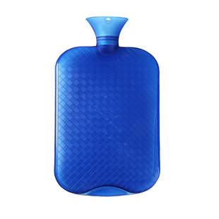 Amazon PVC hot water bag water filling large size flannel cover warm water bag universal thick striped hand warmer custom