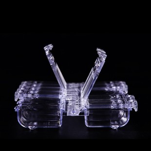 Nail jewelry storage box 12 grid nail color diamond rhinestone independent packing jewelry box transparent acrylic box