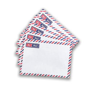 C6 envelope red and blue striped aviation envelope aircraft sealing Western-style double-sided adhesive self-adhesive envelope