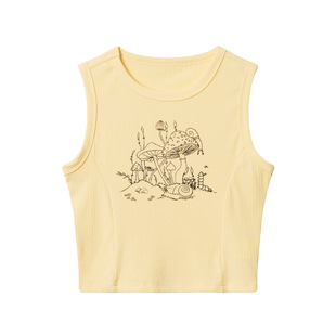 HeyHenry Trendy Brand 24 New Pure Desire Slim-fit Inner Sling Women's Slim-fit Vest Top Round Neck Sleeveless Spice Girl