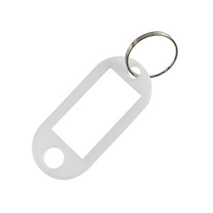 Color PP plastic key tag luggage hotel office key chain identification tag plastic number classification key tag