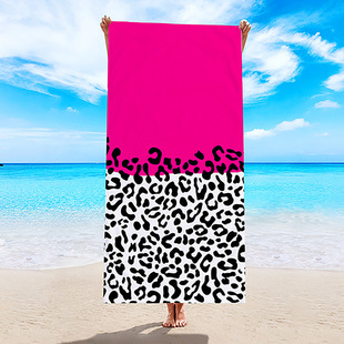 Amazon European and American double-sided terry cloth beach towel cross-border printed microfiber beach swimming towel