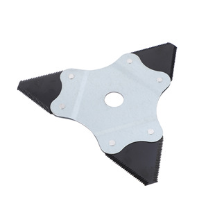 New accessories wholesale double-sided thickened lawn mower serrated blade brush cutter quenching treatment triangular serrated blade
