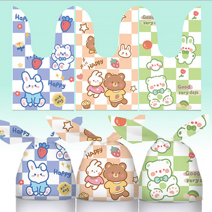 Children's Birthday Gift Rabbit Ears Candy Bag Snack Packaging Bag Small Animal Pattern Dessert Gift Bag