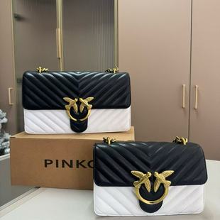 Pink * Same Chain Swallow Bag Dionyor Bird Shoulder Crossbody Badge Love Embossed Underarm Women's Bag