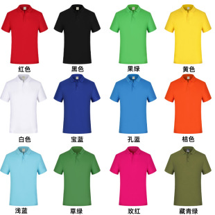 Polo shirt custom logo corporate group activity Culture advertising shirt cotton lapel work clothes printing embroidery