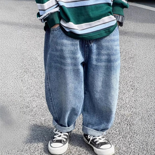 Boys' Jeans 2025 Spring and Autumn New Children's Korean Style Loose Casual Pants Large Children's Straight Trousers