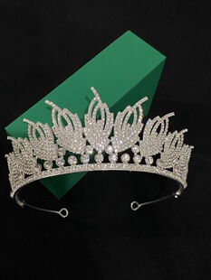Crown headdress hair accessories simple women's 2021 New Japanese and Korean fairy headband high-end elegant court bride summer