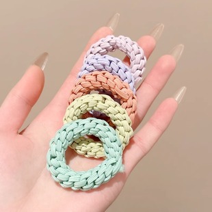 Simple Hair Tie Hair Ring High Elastic Durable Rubber Tendon Women's Ball Hair Rope Advanced Sense Hair Rope Hair Ornaments
