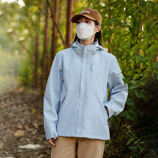 Luotuo Same Style Charge Clothes Women's Three-in-One Charge Clothes Men's Water-repellent Outdoor Travel Waterproof Windproof Fishing Jacket