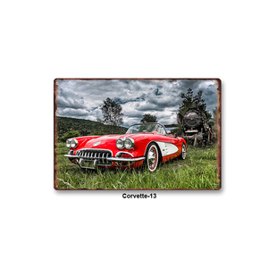 Европейские и американские ретро старые домашние настенные украшения Metal Poster Wall Decor трансграничная декоративная железная роспись