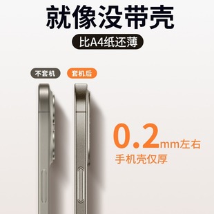 Ultra-Thin Frosted Phone Case for Apple 16Promax Wear-Resistant Drop-Resistant iPhone16 Silicone Soft Case Protective Case