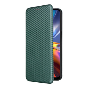 Подходит для Motorola E32 4G Чехол для мобильного телефона защитный чехол магнитная пряжка карта Флип углеродное волокно бизнес ретро кожаный чехол