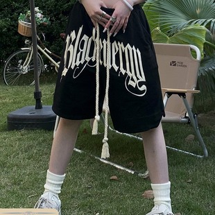 American Students Basketball Shorts Men's Summer Thin Loose Trendy Brand plus size Men's Training Running Sports Shorts
