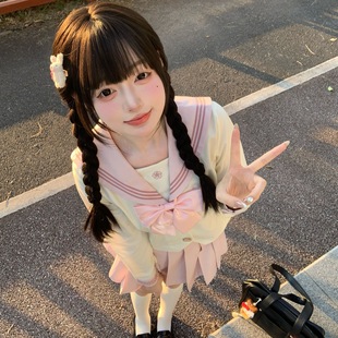 Cross Galaxy Authentic [Sakura Naishi] Jk Sailor Uniform Original Preppy Style Dopamine Uniform Japanese Style Suit