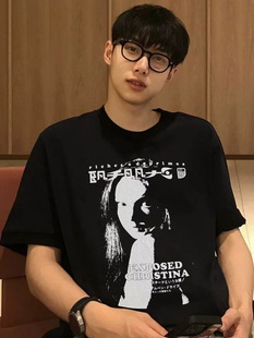 ERD CRAZY Меланхоличная богатая футболка второго поколения Fanfan Nittle Tide American Summer Cotton свободная пара с короткими рукавами