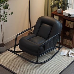 Lazy Sofa Rocking Chair Adult Home Sofa Chair Balcony Leisure Chair Living Room Single Rocking Chair Antique Recliner