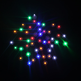 Insert small ball lamp led electronic lamp luminous super mini warm white ball lamp toy accessories colorful ball lamp